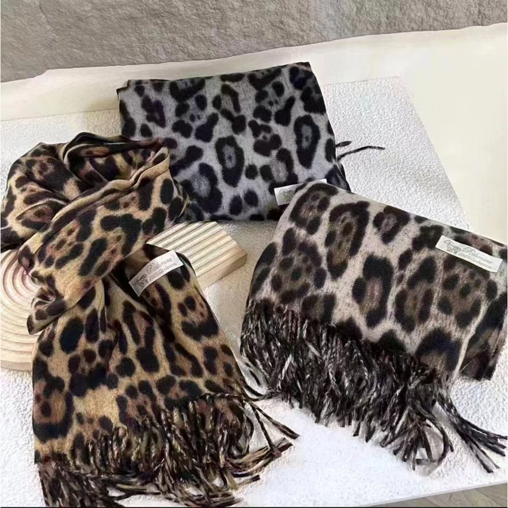 Woven Scarf Blanket - 190*70CM 디자인 레오파드 스카프 겨울 따뜻한