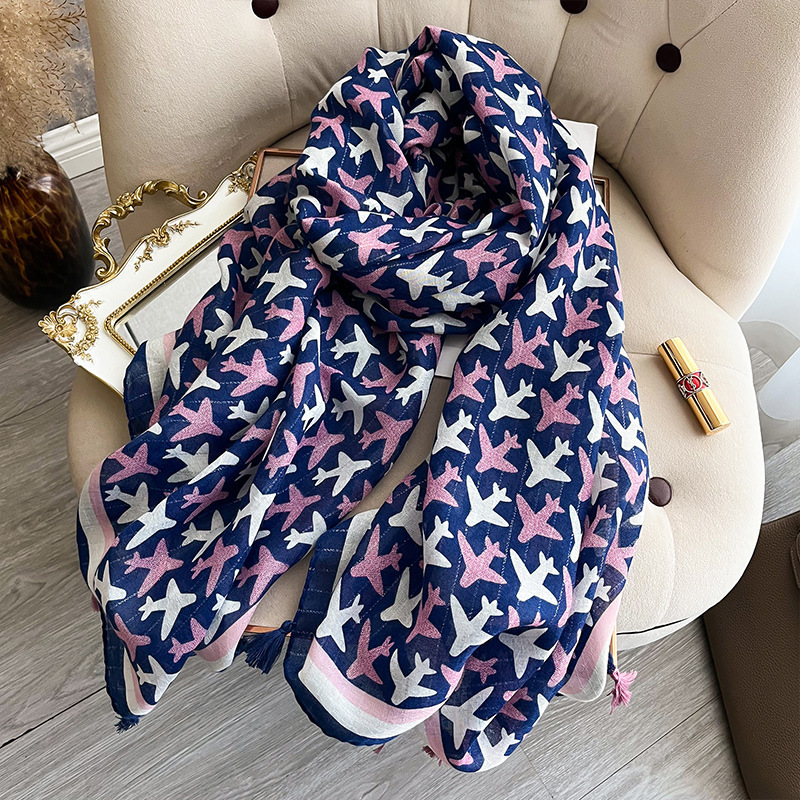Pashmina Wrap Large - 럭셔리 브랜드 스카프 코튼 숄 레이디