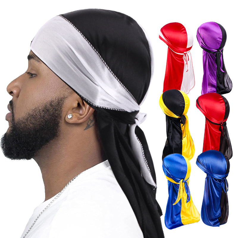 Bandana Doo Rag - 남성과 여성을위한 새로운 Silky Durag Long