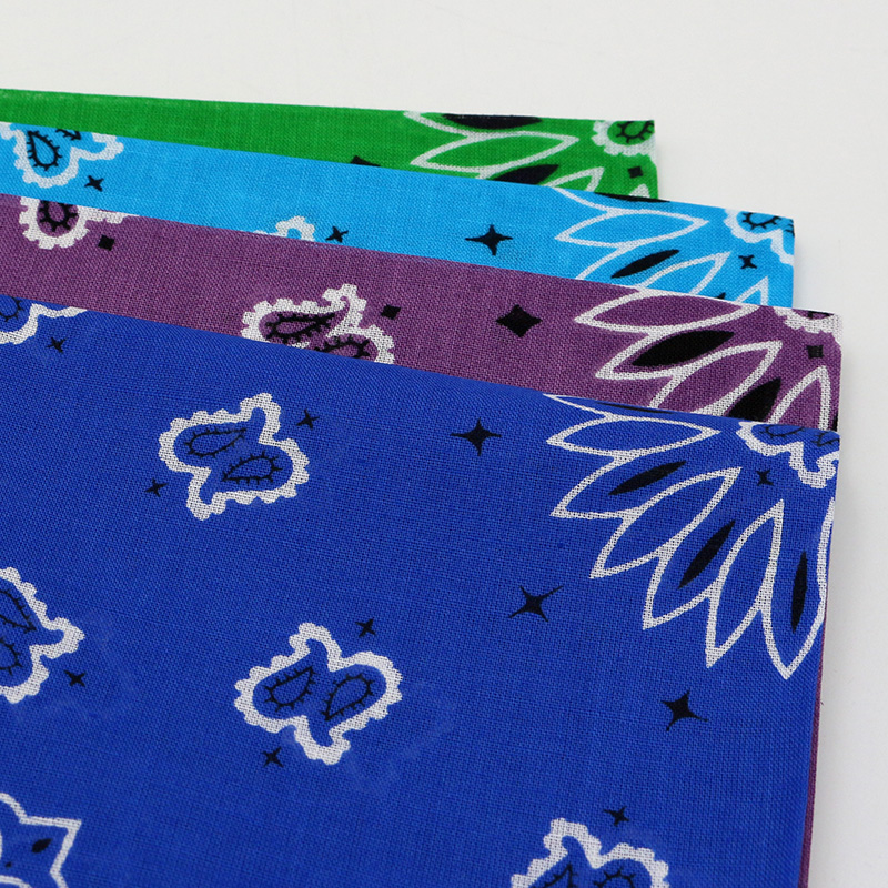 힙합 남자 두건 스카프 인쇄 페이즐리 블루 그린 퍼플  - Handkerchief Cotton Men 리뷰 및 가격