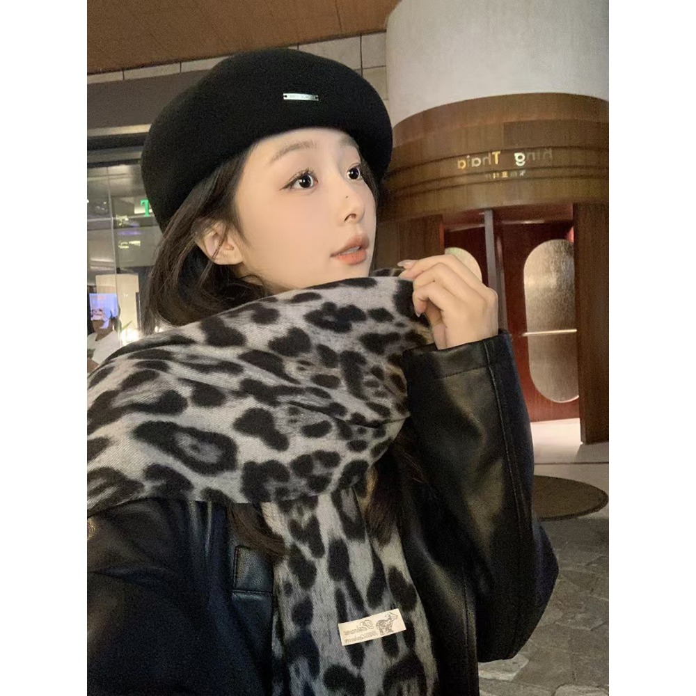 190*70CM 디자인 레오파드 스카프 겨울 따뜻한 파 - Woven Scarf Blanket 리뷰 및 가격
