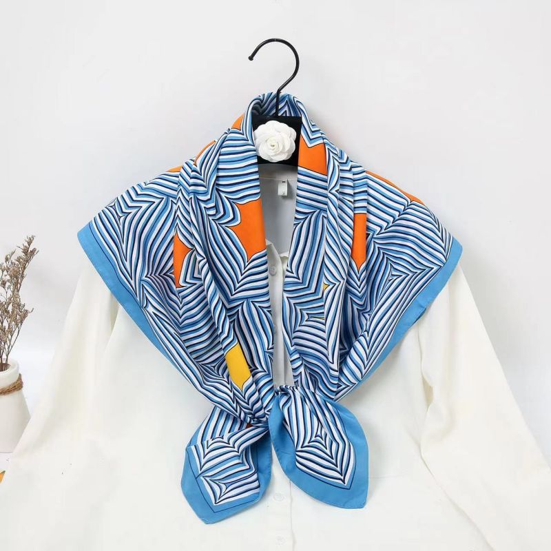 90cm 정사각형 스카프 고품질 반다나 여성용 명품 트 - Head Wrap Turban 리뷰 및 가격