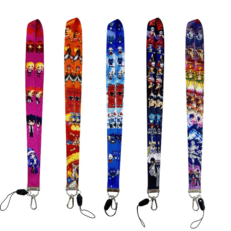 5pcs 페어리 테일 애니메이션 주변기기 키 끈 ID  - Lanyard Badge Holder 리뷰 및 가격