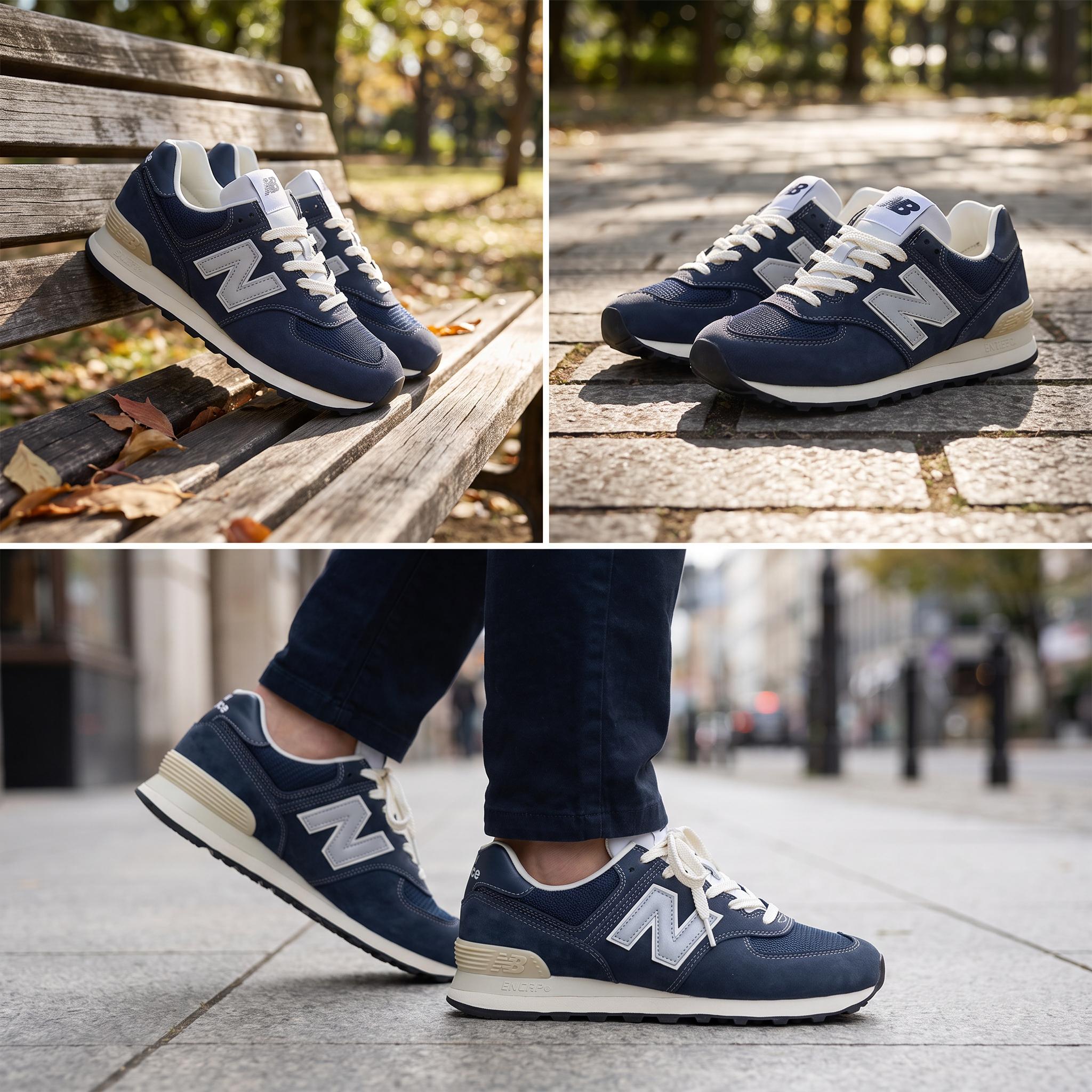 뉴발란스 x POTTERY NB 574 빈티지 통기성  - New Balance Shoes 574 리뷰 및 가격