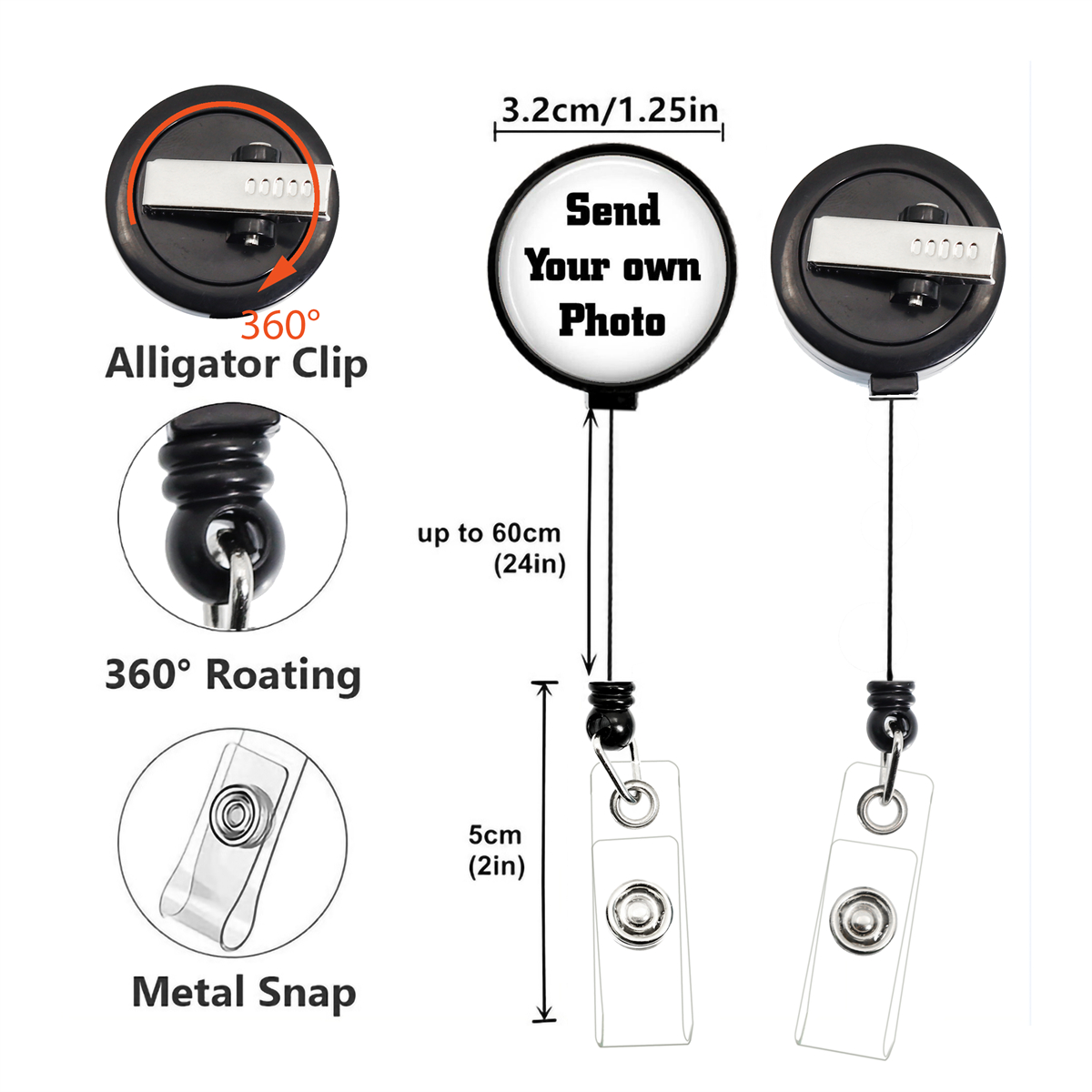 개인 맞춤형 야광 30mm 이미지 로고 수납식 배지 릴 - Lanyard Badge Holder 리뷰 및 가격