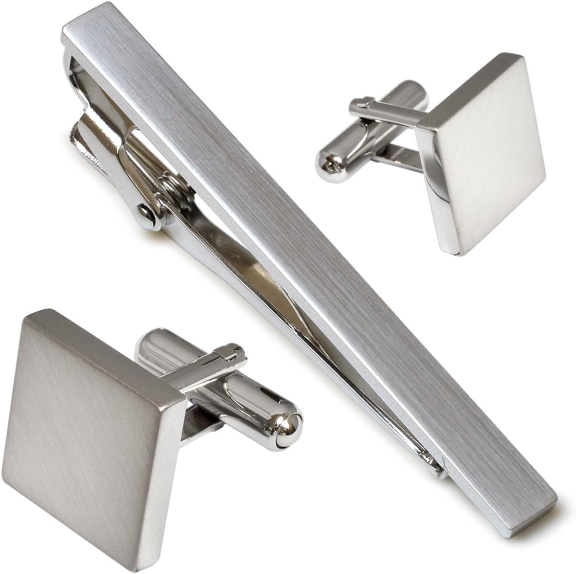 남성용 넥타이 클립 블랙 실버 넥타이 바 넥타이 핀 T - Tie Clip Silver 리뷰 및 가격
