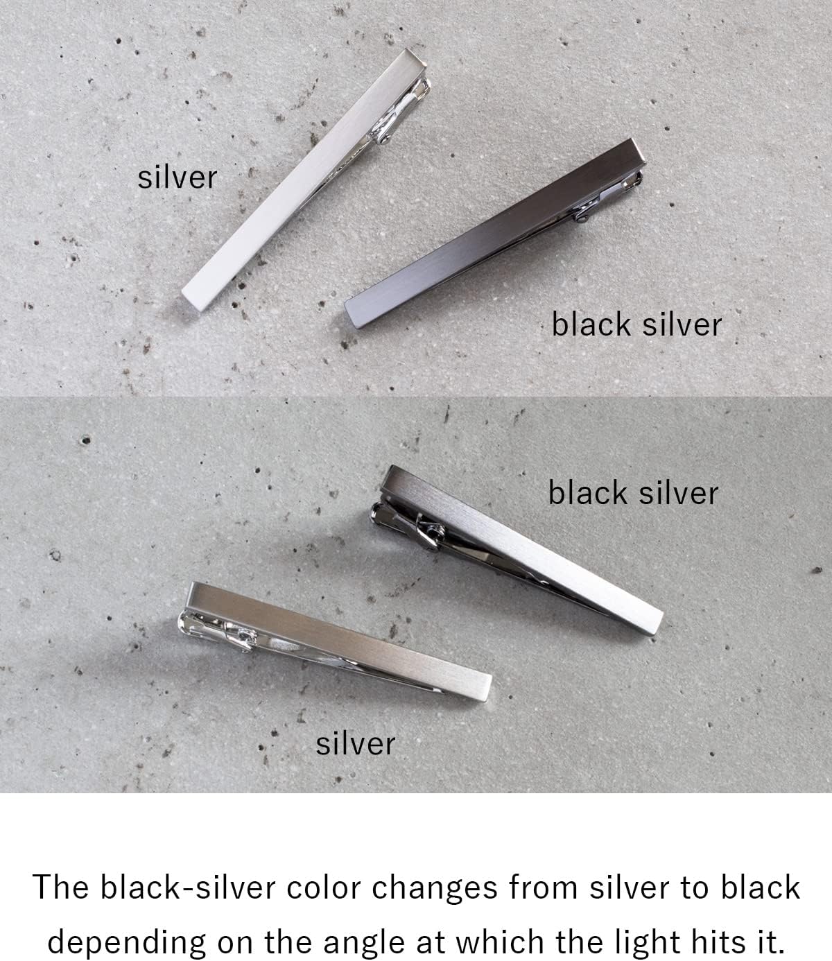 남성용 넥타이 클립 블랙 실버 넥타이 바 넥타이 핀 T - Tie Clip Silver 리뷰 및 가격