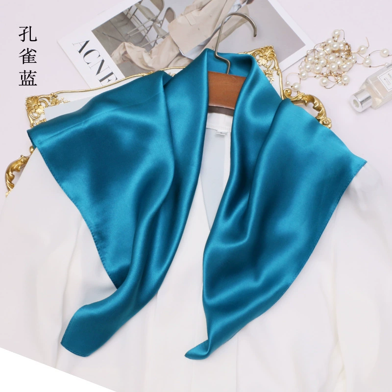 봄 & 여름 솔리드 컬러 멀베리 실크 스카프 스퀘어 히 - Scarf Silk Square 리뷰 및 가격